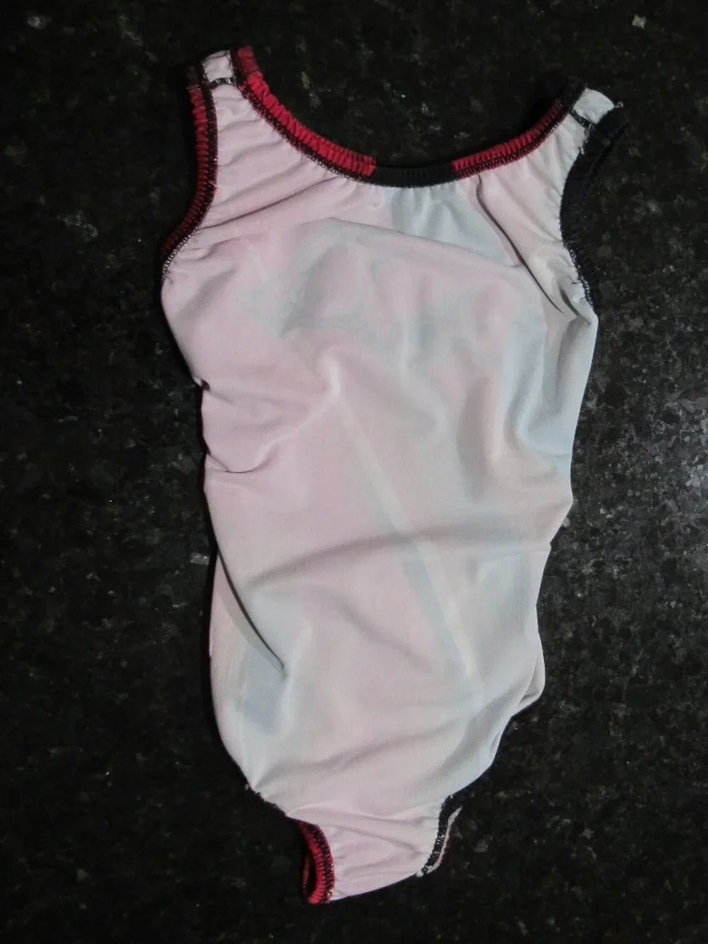 University of Arkansas Razorbacks Youth Red Black White Gymnastic Foxy's Leotard